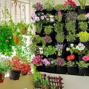 베란다 벽화 화분 원예용 벽장식 부직포 실내 벽걸이 화분 행잉 수직 인테리어 걸이식 걸이형 재배용