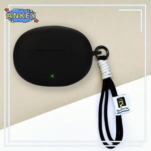 QCY MeloBuds N70 케이스 이어폰 프리미엄 실리콘 커버 임팩 방지 충전 포트 접근 가능 나일론 로프 포함