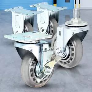 경량용 4 인라인/바퀴 소형 캐스터 우레탄 에어무소음