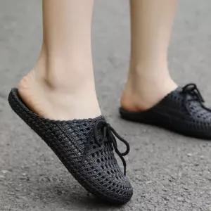 러블리한 캐주얼 가벼운 여자 리본 뮬 슬리퍼 OZq6+4UDn