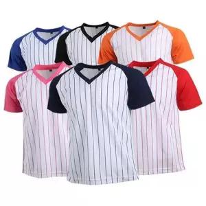 남성 쿨론 티셔츠 브이넥 기능성 드라이 남성 야구 티셔츠 여름 흡한속건 스포츠 야구복 유니폼 상의 연습