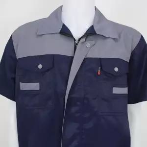 남성 단체복 상의 여름 작업복 회사 단체 근무복 유니폼 하의 혼방 카라 용접 상하 건설