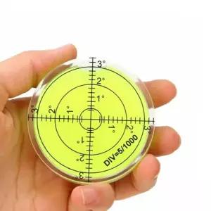 수평계 휴대용 60mm 캠핑용 원형 수평계 작업용 측정기 레벨기 사진 레벨 촬영 공구 측정