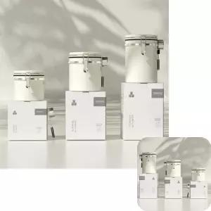 빙투 캐터 커피 밀폐 원두 스텐 베이지 보관용기 1.8L