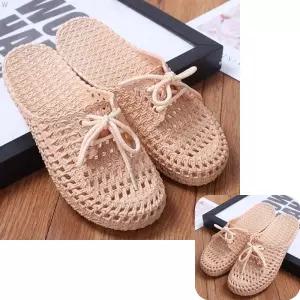 파인테라 베이직 3컬러 데일리 뮬슬리퍼 사무실 여성 리본 신발 여름 CC272 LK-BL03