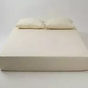 K매트리스커버 아이보리 홑겹 밴딩 세이브 스테디 킹 매트리스 커버 무봉제매트리스커버
