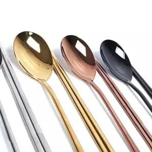 스테인리스 수저 고급 신혼부부 숟가락 스텐 수저 젓가락 식기 1인 커트러리 캠핑용 디저트 유아용 사는