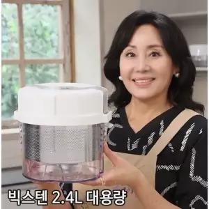 [신세계라이브쇼핑]홍여진의 하이로 대용량 빅스텐 2.4 리터 매직 짤순이 (유청분리기 미포함)