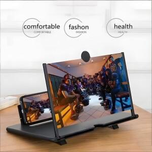 12/10인치 HD 모바일 폰 스크린 비디오 확대기 다기능 앰플리파이어 홀더 스탠드