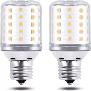 ZSSXOLED 전자레인지 전구 6W E17 LED 60와트 백열전구 등가 후드 냉장고 범위 내 오븐용 가전 웜 화이트