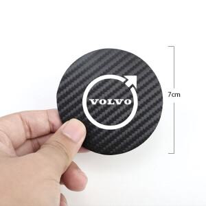 2Pcs 자동차 컵 받침 워터 매트 방수 슬롯 패드 볼보 호환 EM90 C40 S40 S80L XC클래식 C70 V60 V40 XC90 S