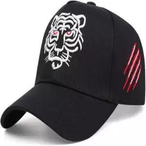 타이거 모자 야구 자수 트럭커 동물 아빠 멋진 힙합 스포츠 팬 테니스 남성용
