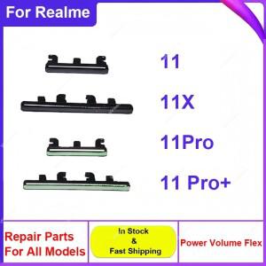 리얼미 11 프로 플러스 5G 전원 볼륨 버튼 배터리 측면 키 스위치 플렉스 케이블 수리 부품