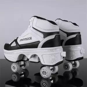 전동 바퀴 신발 슈즈 34 4륜 문워커스 롤러 휠릭스