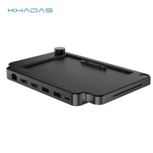 Khadas Mind PC 게이머 I/O 확장 허브(지문 및 오디오 스피커 포함) HDMI RJ45 3.5MM 잭용 Dock 도킹 스테