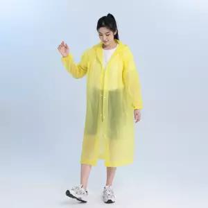 캠핑 낚시 야외활동용 성인 남녀공용 EVA 우비 레인코트 우의 옐로우