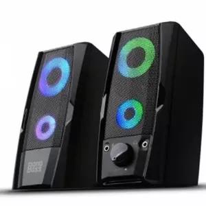 유선 스피커 게이밍 2채널 데스크탑 컴퓨터 스피커 사운드 멀티 레인보우 책상용 스마트 고성능 베이스