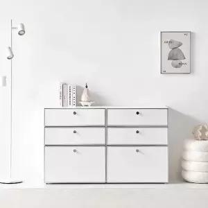 플럭스 1200 미드센츄리 6단서랍장 모듈가구