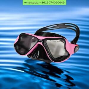 렌즈 보호 다이빙 고글 근시 성인용 무료 스노클링 산바오 안티포그 강화유리 고프로 마스크 튜브 딥 AOW