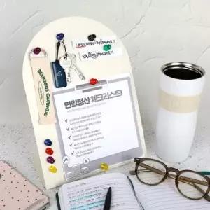 자석부착 메모 보드판 철제 화이트 L형 WFMD1ZB