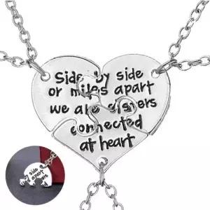 우정 하트 퍼즐 목걸이 친구 생일 커플 인싸 선물 템 WFF1100