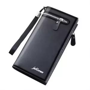 심플 남성 지퍼 장지갑 가죽 핸드폰 롱지갑 카드 WFDB50D