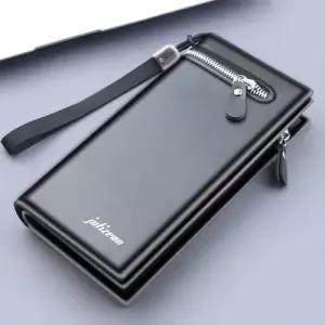 남자 롱지갑 가죽 지퍼 장지갑 카드 핸드폰 지갑 WFDB505