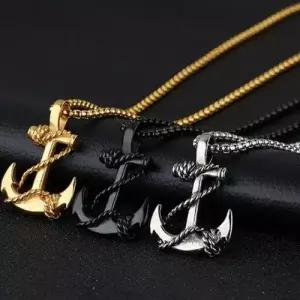 앵커 크로스 스틸 펜던트-화이트DG WFD5F2E