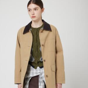 [AK플라자] [씨씨콜렉트] 코듀로이 칼라 워크 자켓_C253MSJ105