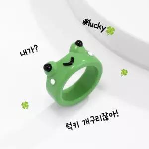 귀여운 개구리 반지 패션 커플 우정 웃긴선물 WFB1C91