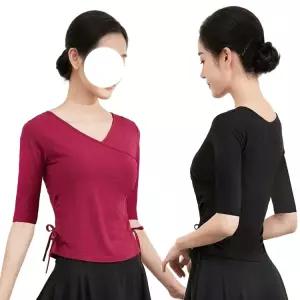 여성 무용 댄스복 공연복 라인댄스상의 댄스의상 줌바