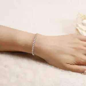 (국내제조) 단주스타일 불교 실버 은팔찌 WE0A1EF