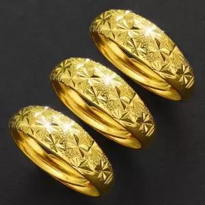 여성 18K 압축 도금 반지 변색없는 라운드어스 WDD6883