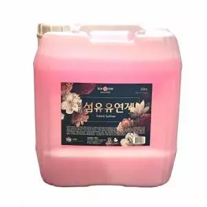 섬유유연제 20kg 대용량 업소용 말통 세탁 보조제 WFMH0O1