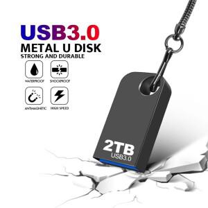 슈퍼 미니 펜드라이브 USB 3.0 메탈 128GB 플래시 펜 방수 메모리 스지 U 디스크 스틱 2TB