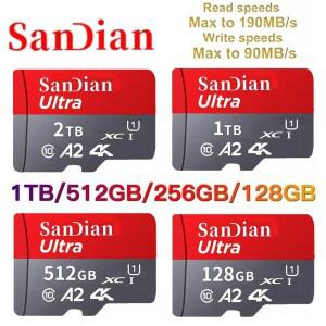 2TB SD 메모리 카드 1TB 512GB 256GB 초고속 전송 마이크로 TF Cartao De Memoria For Phone PC