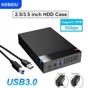 HDD 케이스 3.5'' SATA to USB 3.0 어댑터 외장형 하드 드라이브 디스크 인클로저 3.5인치 SSD PC용 5Gbps