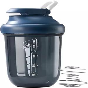 프로체인 프로틴 셰이커 병 프리 운동용 단백질 쉐이크용 소형 믹싱 컵 와이어 거품기가 포함된 스포츠