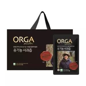 마이스터 유기농 사과즙(90ml,20포) 탕비실 음료 ORGA 유치원 초등학생 티타임 손님접대 회사 사무실