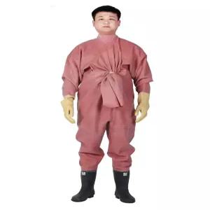 해루질 작업 전신 장화 방수 고무 가슴 바닷가 어부복 일체형 갯벌