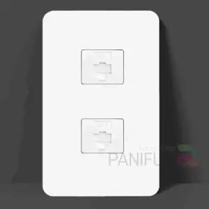 레츠 인터넷모듈 8P 2구 통신커넥터 전화모듈 랜케이블