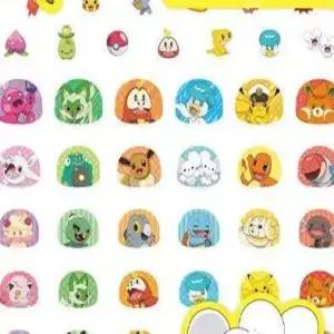 온지니아 포켓몬 네일 스티커 붙이는네일 패디스티커