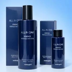 노팅힐 남성 올인원 에센스 대용량 400ml + 휴대용 100ml 미백 주름개선 모공관리 남성 기능성화장품