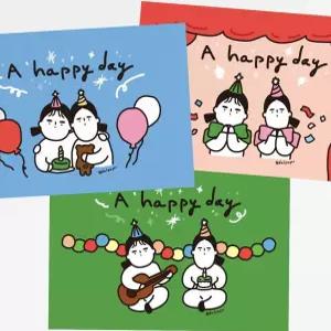 온지니엘 해피데이 5종 엽서 POSTCARD 감사엽서