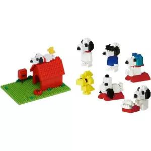 카와다 스누피 나노블럭 하우스 NBH_228 세트, 미니 나노 피너츠 1박스 (6개입)