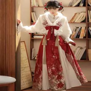 금붕어 길상 모티브 코스프레 망토 세트 크리스마스 파티 행사용 원피스 드레스