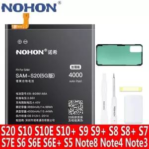 NOHON 배터리 S20 S10 S9 S8 S7 S6 S5 참고 8 4 3 교체 Bateria G970F G973F G965F G960F G950F G930F