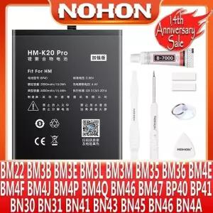 NOHON 배터리 BP40 BP41 BM4E BM47 BM46 BN43 BN41 BN4A BN45 BM3M BN31 BN30 BM3B BM3E BM3L Xiaomi Redmi