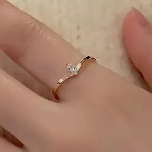 [엘렌쥬얼리] 925실버 물방울 엣지 미스 링 은 반지