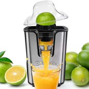 프라메디아 전기 시트러스 착즙기 스테인리스 스틸 - 40W 오렌지 레몬 라임 자몽용 조절 가능한 미끄럼